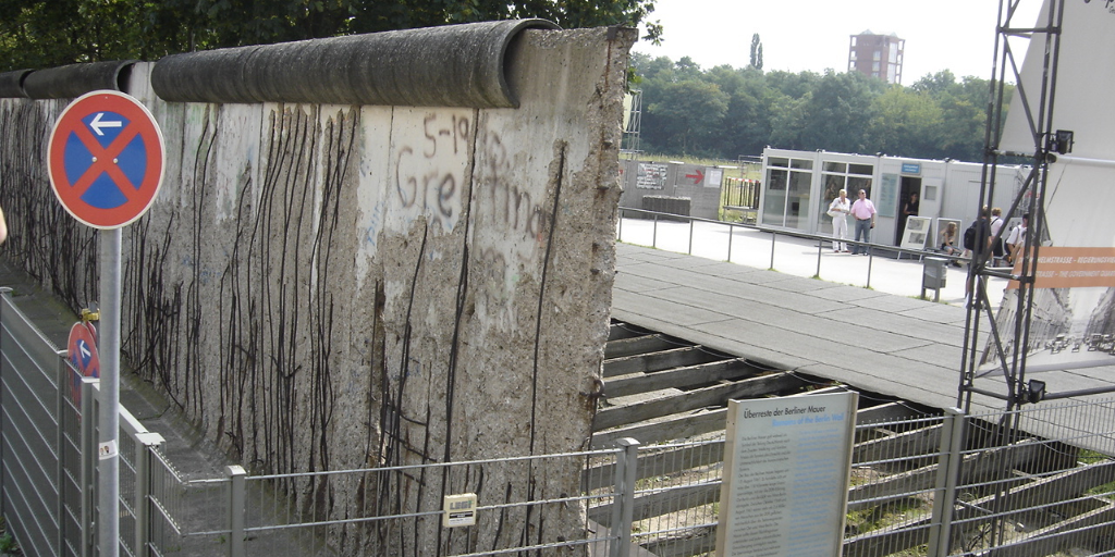 A portion of the Berlin wall still stands