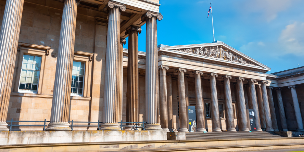 Exterior view of the British Museum