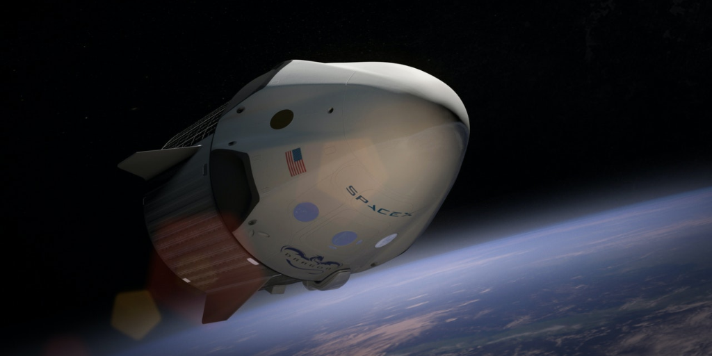 Private American company SpaceX launches space flight