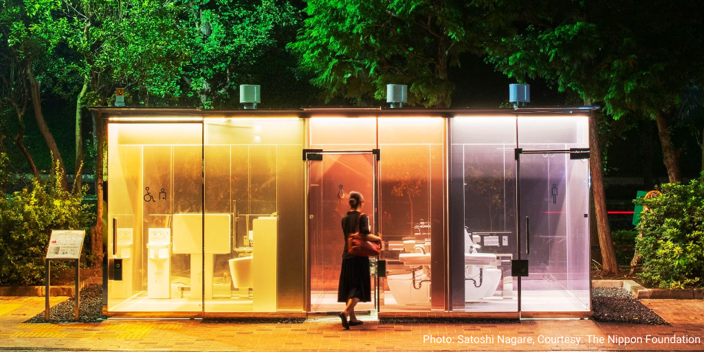 Tokyo unveils its new transparent toilets
