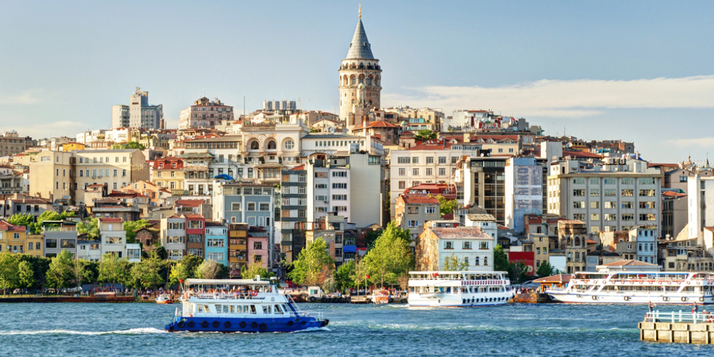 View of Galata district